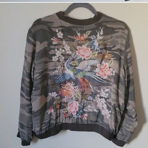 Johnny Was CERETTI Silk bomber size Medium